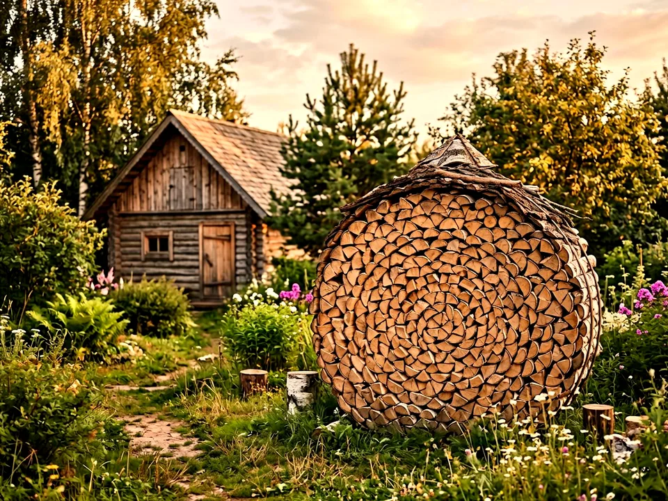 Круговая поленница holzhausen, Бронницы, проезд Ягодная, 18